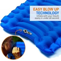 SereneLife Ultralight Sleeping Pad With Carrying Bag Sports & Outdoors