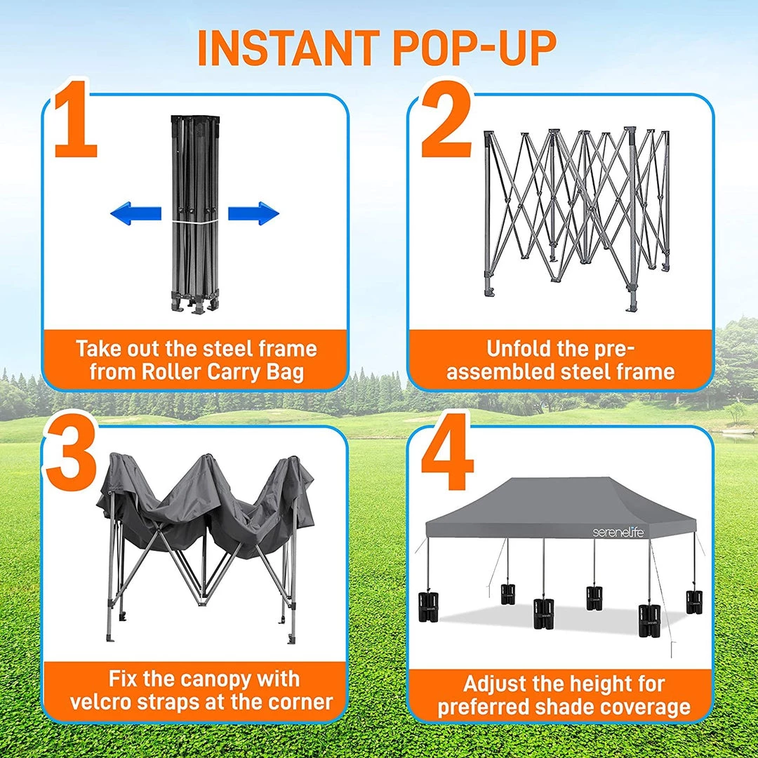 Serenelife Sports & Outdoors Tent Commercial Instant Shelter 27 Serenelife Sports & Outdoors Tent Commercial Instant Shelter