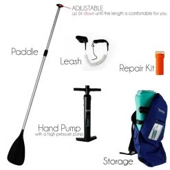 SereneLife Sports & Outdoors Thunder Wave SUP Inflatable Paddle Board