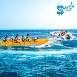 Serenelife Inflatable Banana Boat With Storage Bag 6 Person SLBBFL6 Sports & Outdoors