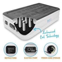 SereneLife Camping & Outdoor Twin Raised Airbed SLABTW53