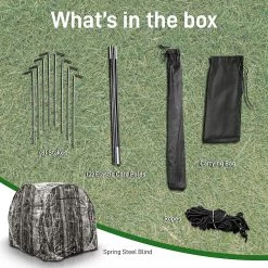 Serenelife Sports & Outdoors Spring Steel Blind SLHT39