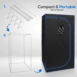 SereneLife Full Size Portable Sauna SLISAU30BK