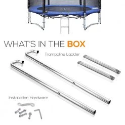 SereneLife Outdoor Trampoline Safety Ladder SLTRALDR