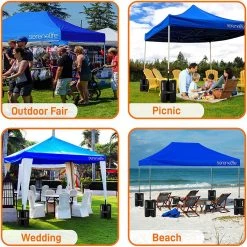 SereneLife Pop Up Canopy Tent Sports & Outdoors