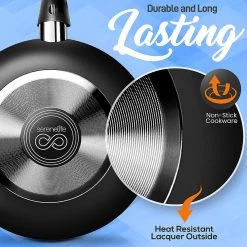 Serenelife Home & Lighting Home Kitchen Cookware 15-Piece Set