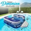 Serenelife Sports & Outdoors Inflatable Floating Island Lounge 4 Seater SLINFL400