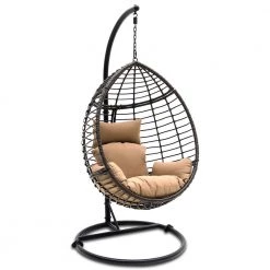 Serenelife Wicker Rattan Swing Chair