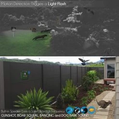 SereneLife Waterproof Solar Power Animal Repeller PSLBAR8