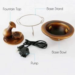 SereneLife Electric Water Fountain Decor SLTWF30 Home & Lighting