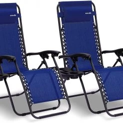 Serenelife Camping & Outdoor Adjustable Zero Gravity Chair Set