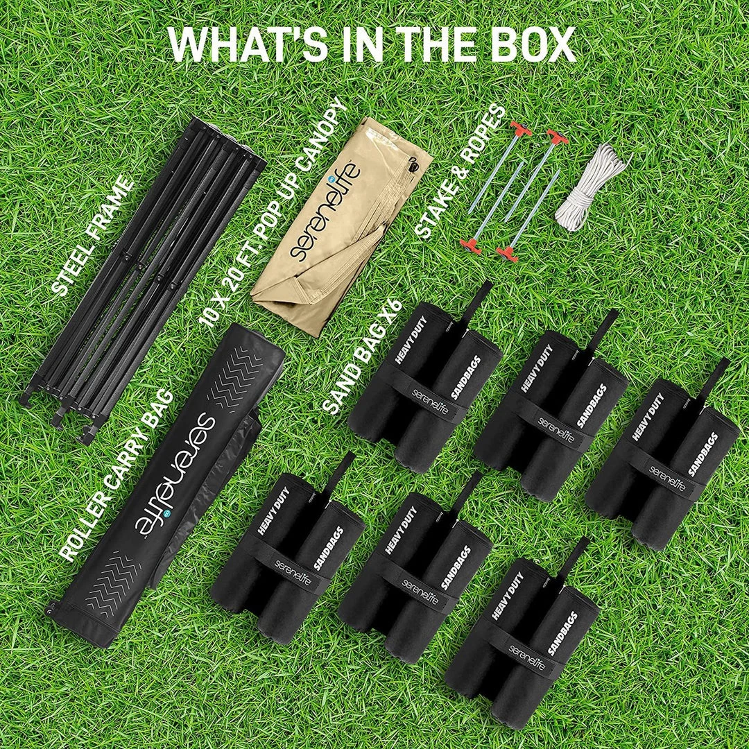 Serenelife Sports & Outdoors Tent Commercial Instant Shelter 25 Serenelife Sports & Outdoors Tent Commercial Instant Shelter