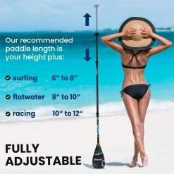 Serenelife Sports & Outdoors 3-Shaft SUP Paddle SLPADDLE30