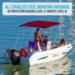 Serenelife 4 Bow Bimini Top SLBT4BUR739 Sports & Outdoors