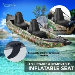 Serenelife Sports & Outdoors Inflatable Kayak Set SLKYK50AMO