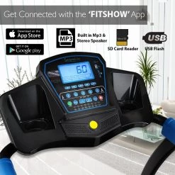 SereneLife Smart Folding Treadmill SLFTRD25 Sports & Outdoors