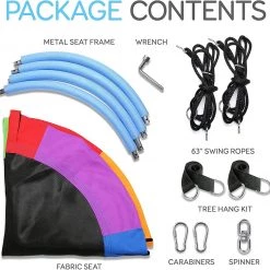 Serenelife Children’s Hanging Swing Seat SLSWNG100RB Sports & Outdoors