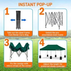 Serenelife Sports & Outdoors Tent Commercial Instant Shelter 41 Serenelife Sports & Outdoors Tent Commercial Instant Shelter