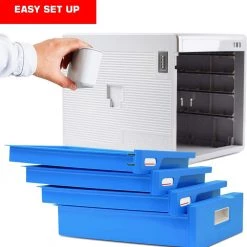 SereneLife Home & Lighting Locking Drawer Cabinet Desk Organizer SLFCAB20