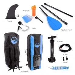 SereneLife Free-Flow SUP Inflatable Paddle Board Sports & Outdoors
