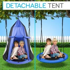 Serenelife Kids Fun Tent Rope Swing Kit SLSWNG350BL