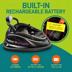 Serenelife 360° Spinning Kids Bumper Car SLBUPC78