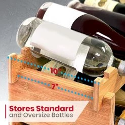 Serenelife Home & Lighting Stackable Wine Storage Rack SLWMDSF200