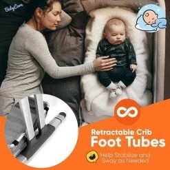 Serenelife Portable Crib For Newborn Baby SLBBG10