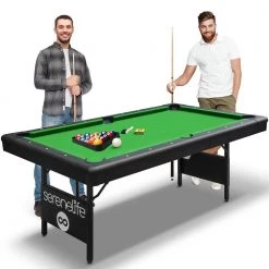 Serenelife Portable Pool Table SLPLTB76 Sports & Outdoors