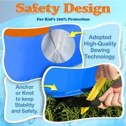 Serenelife Sports & Outdoors Inflatable Bounce Water Slide SLIS910