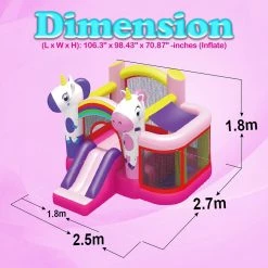 Serenelife Sports & Outdoors Inflatable Jumping Castle SLIB940