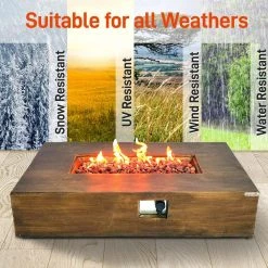 Serenelife Propane Gas Fire Pit SLCNX76