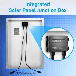 SereneLife Camping & Outdoor Portable Mono Solar Panel Starter Kit SLSPNL10 16 SereneLife Camping & Outdoor Portable Mono Solar Panel Starter Kit SLSPNL10