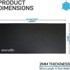 Serenelife PVC Bike Mat SLBIKEMT Sports & Outdoors