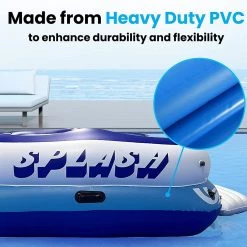 Serenelife Sports & Outdoors Inflatable Floating Island Lounge 4 Seater SLINFL400