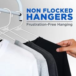 Serenelife Home & Lighting Plastic Clothes Hangers SLHPL100