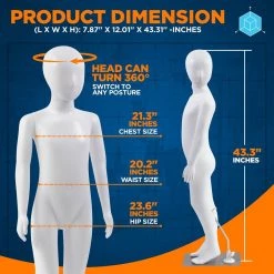 Serenelife Kid Torso Dress Form Mannequin SLMAQKDSK Home & Lighting