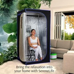 SereneLife Portable Steam Sauna SLISAU35BK Health & Beauty