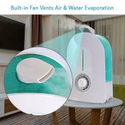 SereneLife Cool Mist Ultrasonic Humidifier PHUMDIF3 Health & Beauty