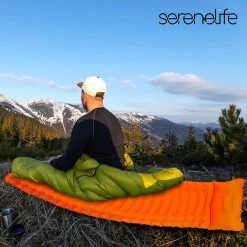 SereneLife Ultralight Sleeping Pad With Carrying Bag Sports & Outdoors