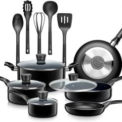 Serenelife Home & Lighting Home Kitchen Cookware 15-Piece Set