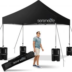 SereneLife Pop Up Canopy Tent Sports & Outdoors
