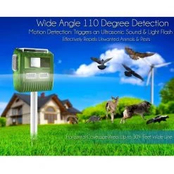 SereneLife Waterproof Solar Power Animal Repeller PSLBAR8
