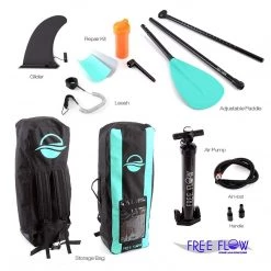 SereneLife Free-Flow SUP Inflatable Paddle Board Sports & Outdoors