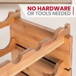 Serenelife Home & Lighting Stackable Wine Storage Rack SLWMDSF200